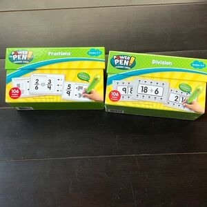Power Pen Learning Cards  Fractions and division